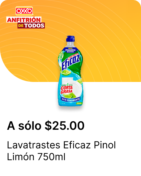 Lavatrastes Eficaz Pinol Limon 750ml