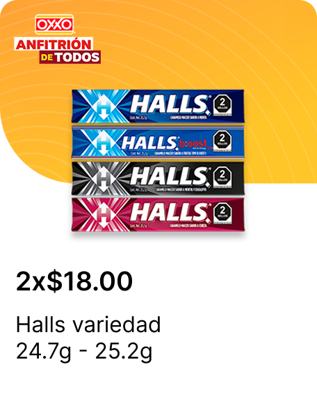 Halls variedad 24.7g  25.2g