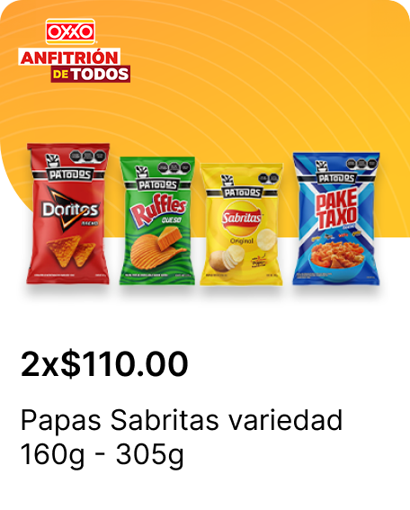 Papas Sabritas variedad 160g  305g