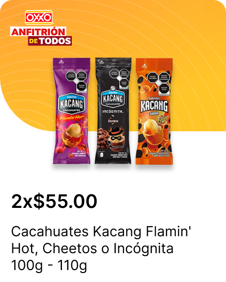 Cacahuates Kacang Flamin Hot o Cheetos o Incognita 100g  110g