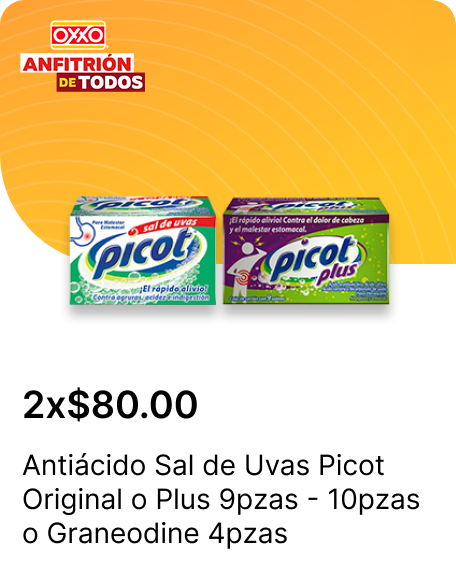 Antiacido Sal de Uvas Picot Original o Plus 9pzas  10pzas o Graneodine 4pzas