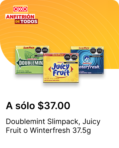 Doublemint Slimpack o Juicy Fruit o Winterfresh 37.5g 