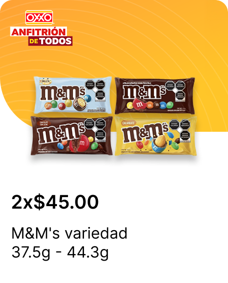 M&Ms variedad 37.5g  44.3g