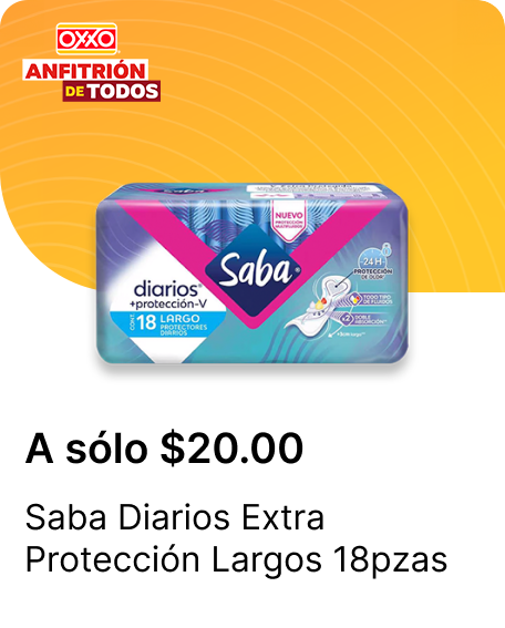 Saba Diarios Extra Proteccion Largos 18pzas