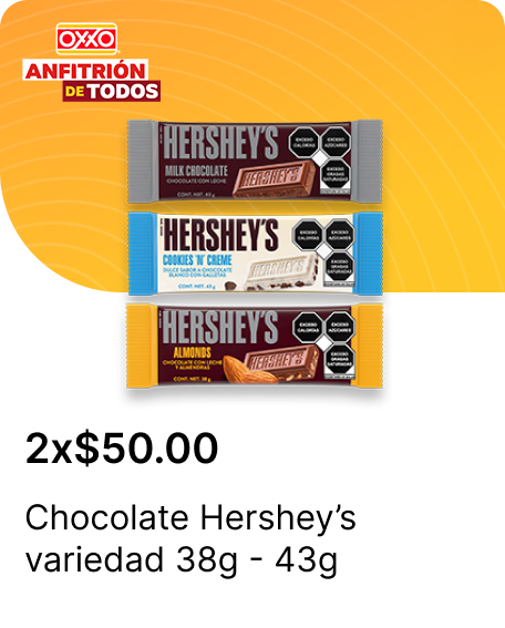 Chocolate Hersheys variedad 38g  43g