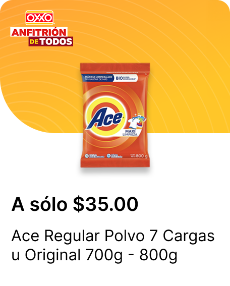 Ace Regular Polvo 7 Cargas u Original 700g  800g