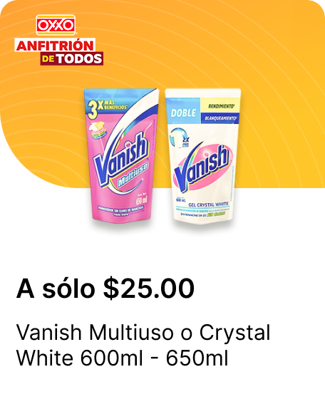 Vanish Multiuso o Crystal White 600ml  650ml