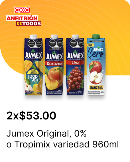 Jumex Original o 0% o Tropimix variedad 960ml