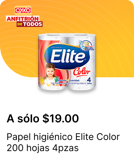 Papel higienico Elite Color 200 hojas 4pzas