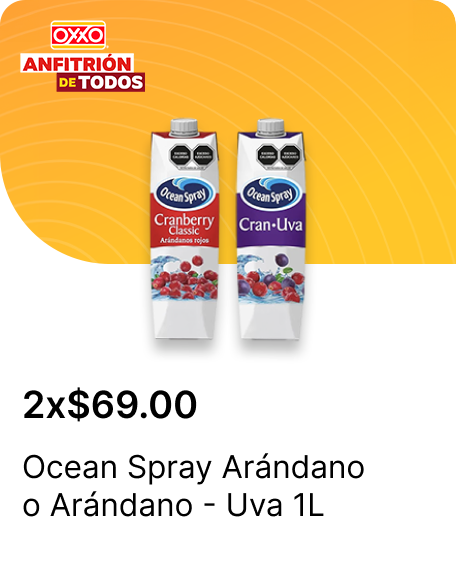 Ocean Spray Arandano o Arandano Uva 1L