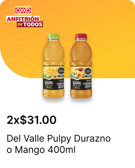 Del Valle Pulpy Durazno o Mango 400ml