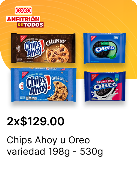 Chips Ahoy u Oreo variedad 198g  530g