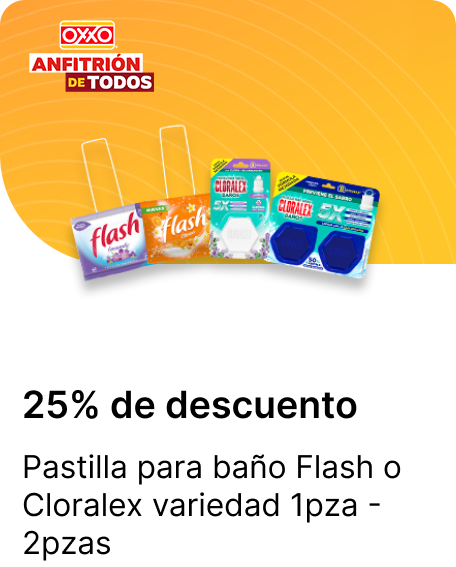 Pastilla para bano Flash o Cloralex variedad 1pza  2pzas 