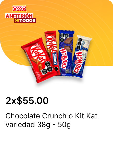 Chocolate Crunch o Kit Kat variedad 38g  50g