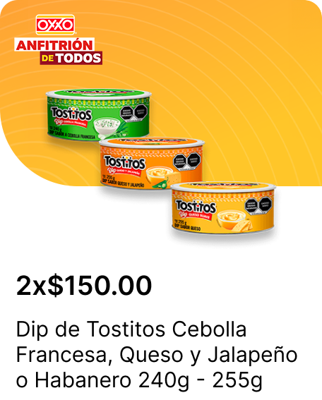 Dip de Tostitos Cebolla Francesa o Queso y Jalapeno o Habanero 240g  255g