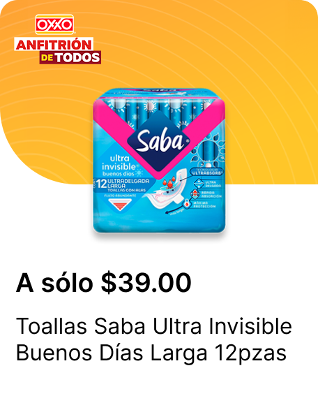 Toallas Saba Ultra Invisible Buenos Dias Larga 12pzas