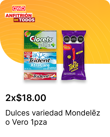 Dulces variedad Mondelēz o Vero 1pza
