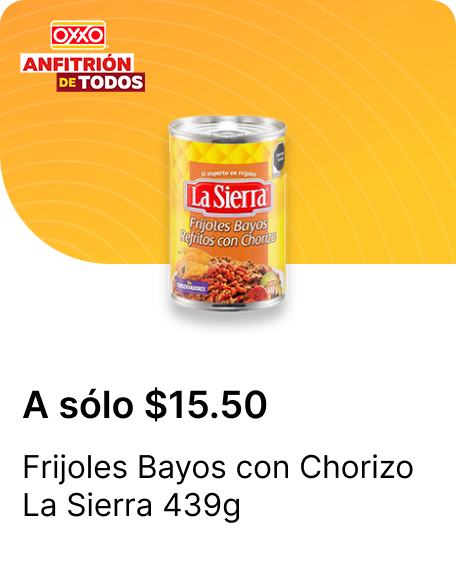 Frijoles Bayos con Chorizo La Sierra 439g