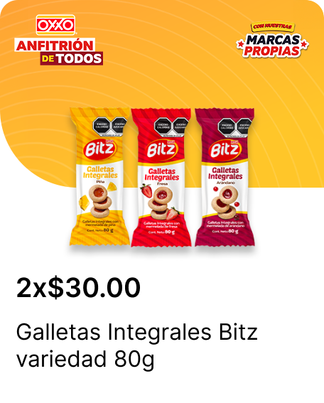 Galletas Integrales Bitz variedad 80g