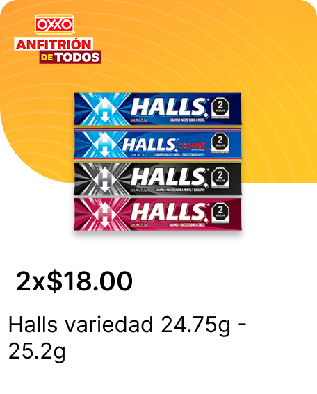 Halls variedad 24.75g   25.2g