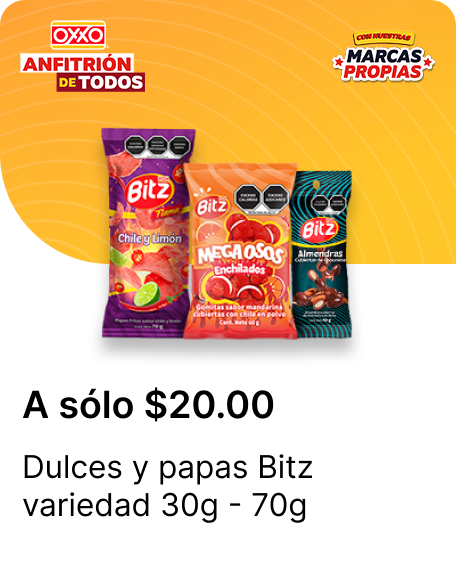 Dulces y papas Bitz variedad 30g  70g
