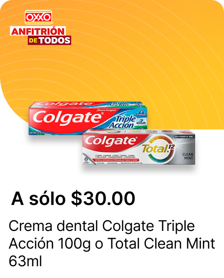 Crema dental Colgate Triple Accion 100g o Total Clean Mint 63ml