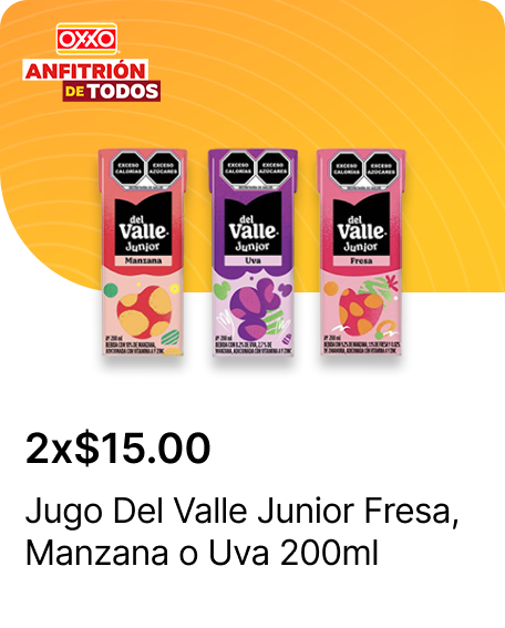 Jugo Del Valle Junior Fresa o Manzana o Uva 200ml