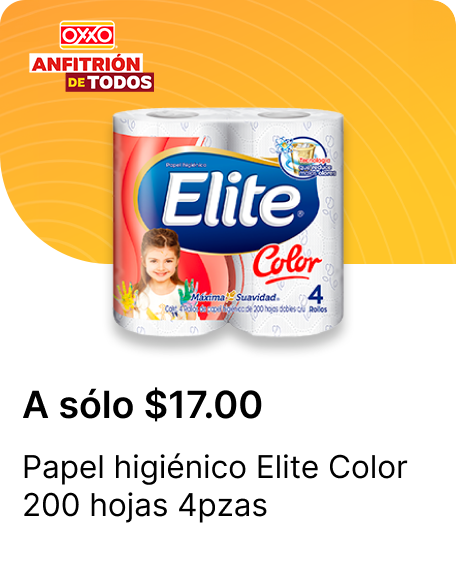Papel higienico Elite Color 200 hojas 4pzas