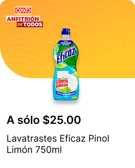 Lavatrastes Eficaz Pinol Limon 750ml