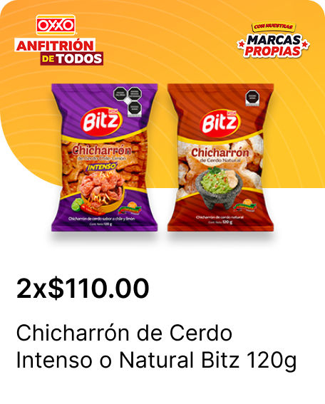 Chicharron de Cerdo Intenso o Natural Bitz 120g