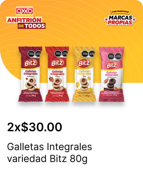 Galletas Integrales variedad Bitz 80g