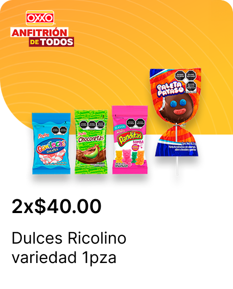 Dulces Ricolino variedad 1pza 