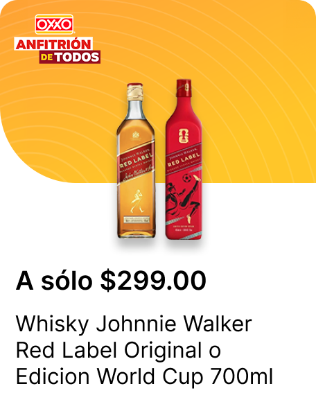 Whisky Johnnie Walker Red Label Original o Edicion World Cup 700ml