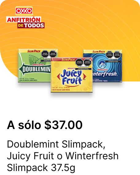 Doublemint Slimpack o Juicy Fruit o Winterfresh Slimpack 37.5g
