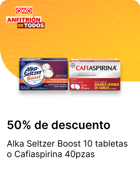 Alka Seltzer Boost 10 tabletas o Cafiaspirina 40pzas