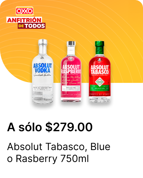 Absolut Tabasco o Blue o Rasberry 750ml