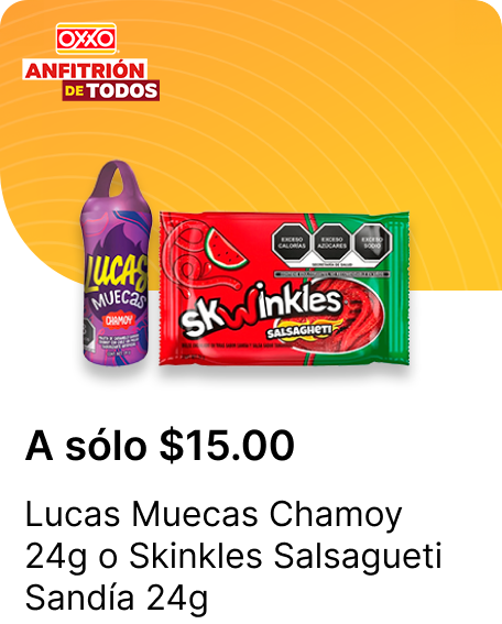 Lucas Muecas Chamoy 24g o Skinkles Salsagueti Sandia 24g