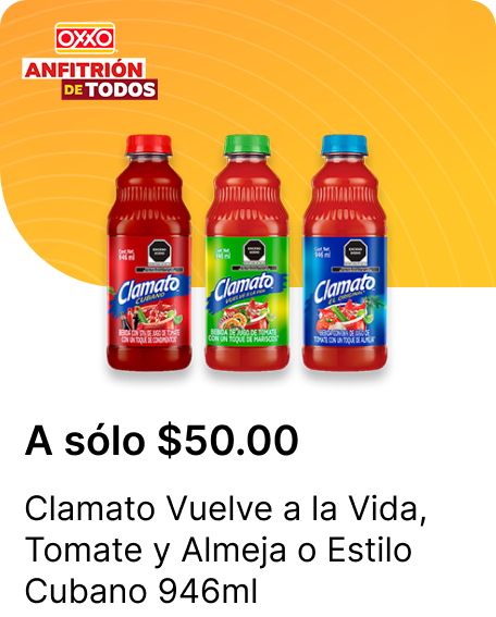 Clamato Vuelve a la Vida o Tomate y Almeja o Estilo Cubano 946ml