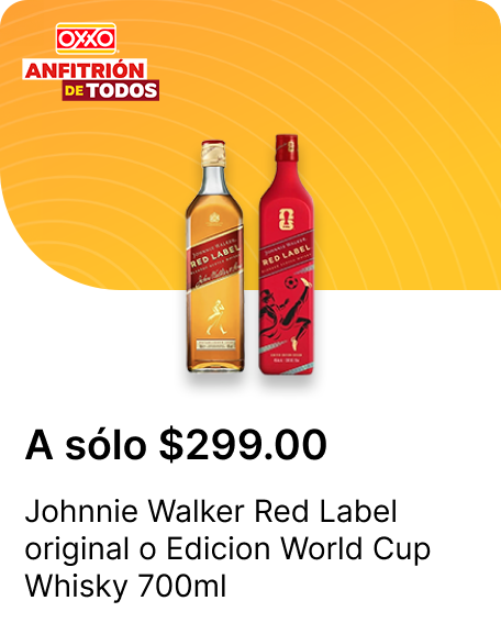 Johnnie Walker Red Label original o Edicion World Cup Whisky 700ml 