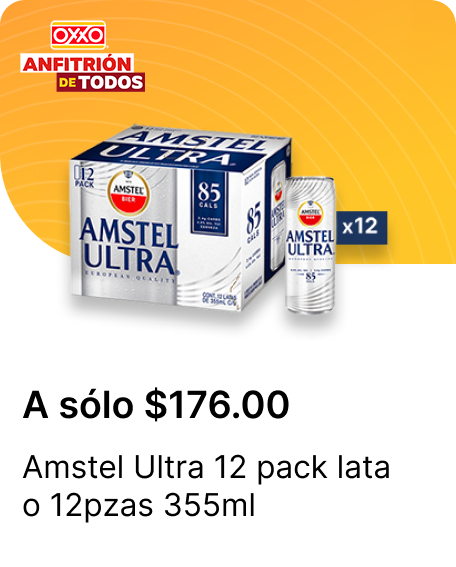 Amstel Ultra 12 pack lata o 12pzas 355ml 