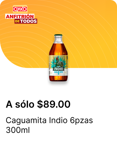 Caguamita Indio 6pzas 300ml