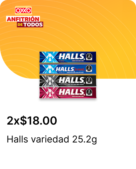 Halls variedad 25.2g