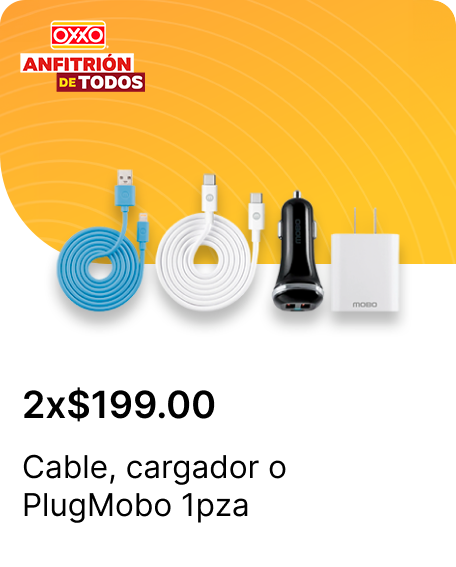 Cable o cargador o PlugMobo 1pza