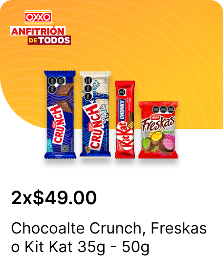 Chocoalte Crunch o Freskas o Kit Kat 35g  50g