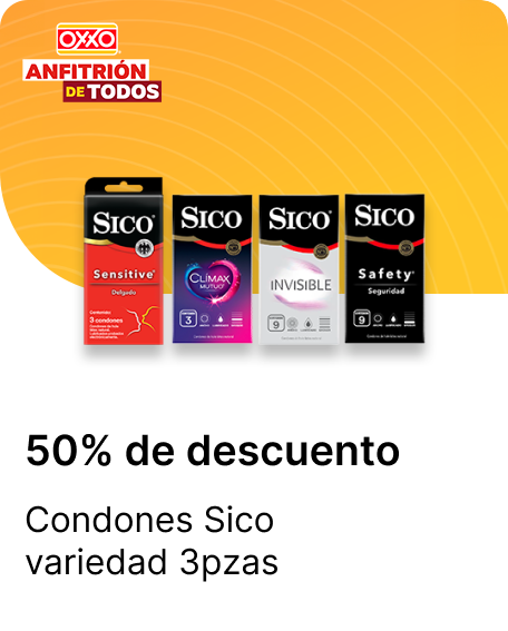 Condones Sico variedad 3pzas