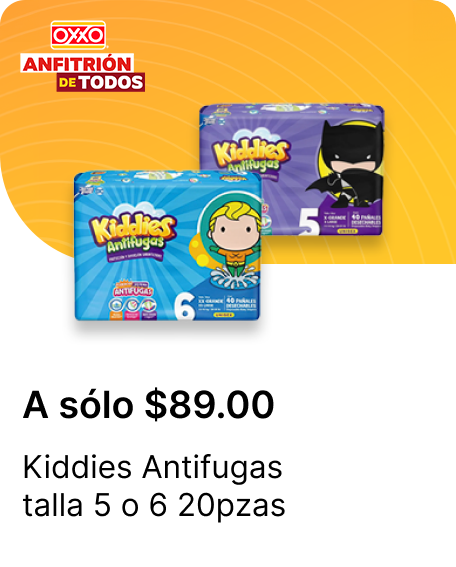 Kiddies Antifugas talla 5 o 6 20pzas