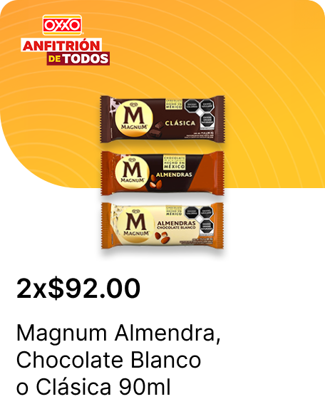 Magnum Almendra o Chocolate Blanco o Clasica 90ml