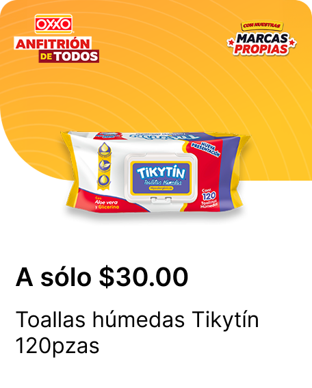Toallas humedas Tikytin 120pzas