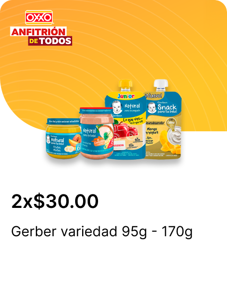 Gerber variedad 95g  170g