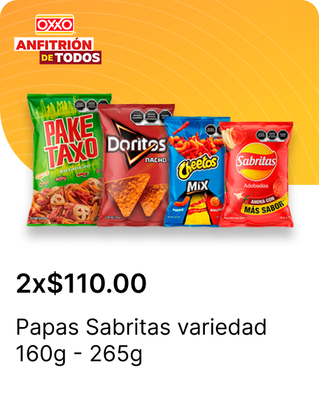 Papas Sabritas variedad 160g  265g